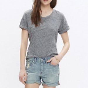 Madewell Painted Splatter Jean Shorts